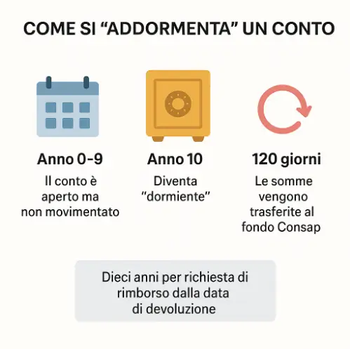 conto corrente dormiente cosa succede