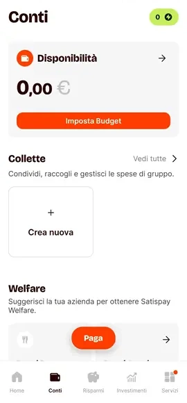 satispay app risparmio
