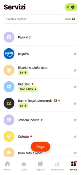 satispay servizi